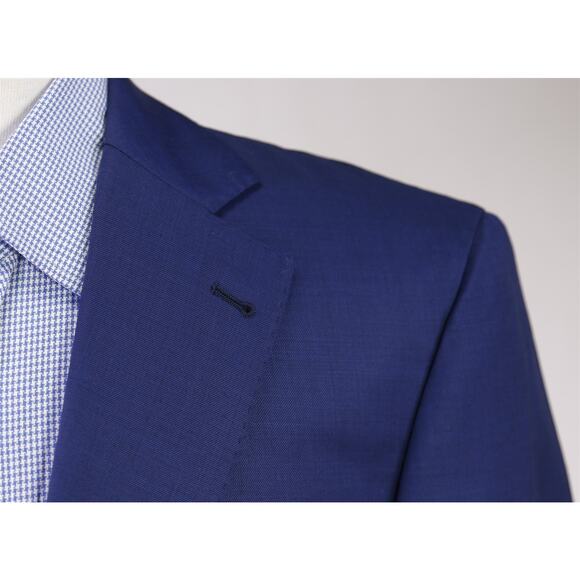 Alton Lane Tailored Fit Royal Blue Wool 2-Btn Blazer Jacket 42S +Pocket Square - Picture 4 of 9